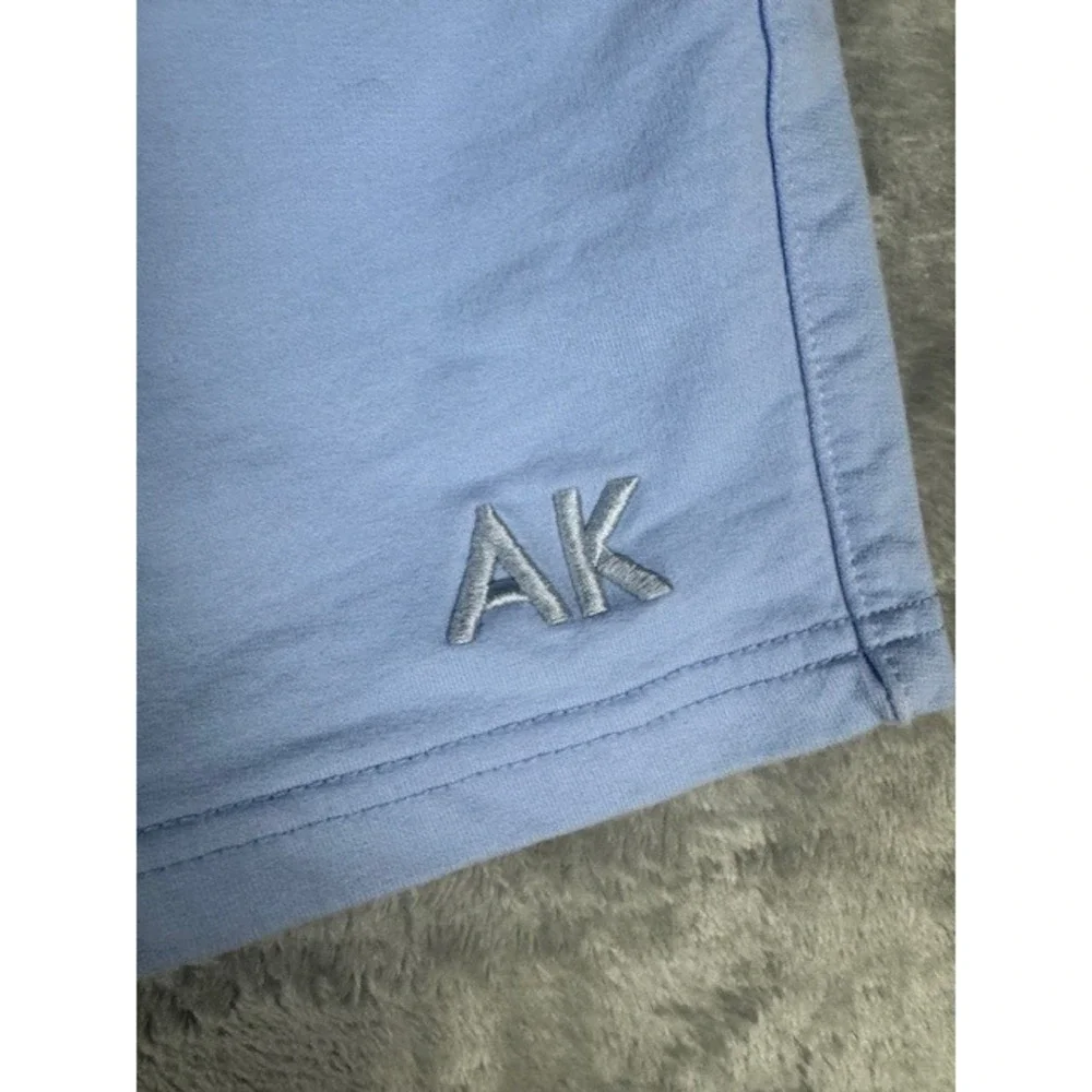 Arjen Kroos Shorts Mens S Light Blue Cotton Lounge Gym Drawstring AK Logo - Picture 2 of 10